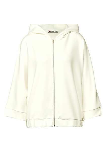 STREET ONE Sweatjacke Silk-Look Hoodie Jacke günstig online kaufen
