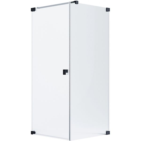 Schöner Wohnen Eckdusche Drehtür und Seitenwand Schwarzmatt 90 x 90 x 200 c günstig online kaufen