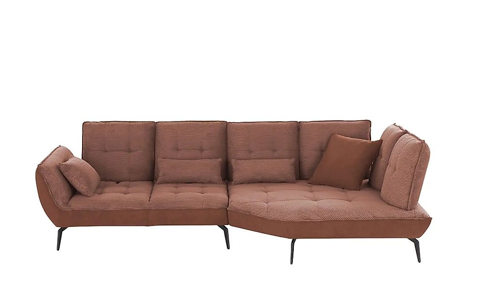 vito Ecksofa mit Sitztiefenverstellung Ticona ¦ kupfer ¦ Maße (cm): B: 336 günstig online kaufen