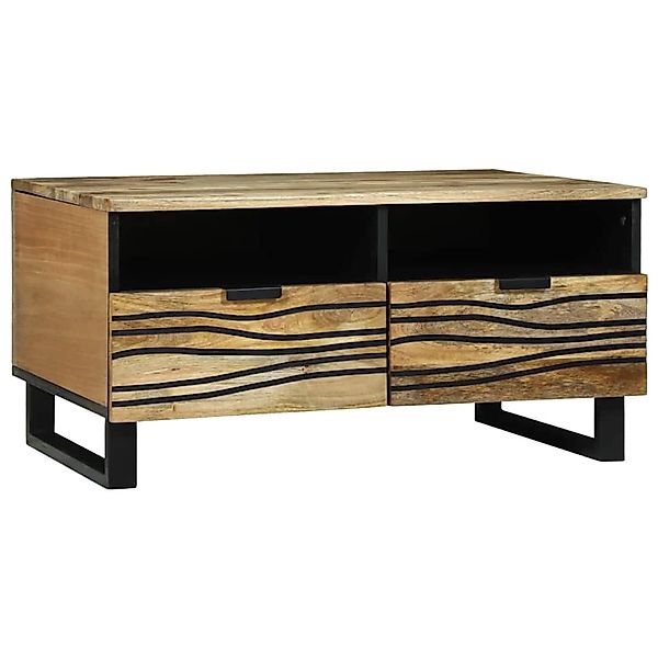 vidaXL Couchtisch mit Schubladen Braun und Schwarz 80 x 54 x 40 cm 4017949 günstig online kaufen