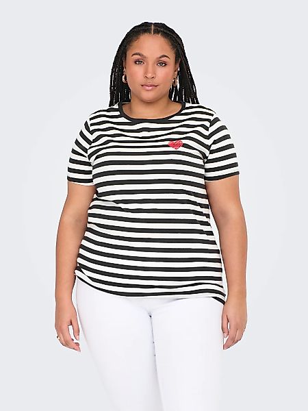 ONLY CARMAKOMA Kurzarmshirt "CARMOODY LIFE SS REG TEE JRS" günstig online kaufen