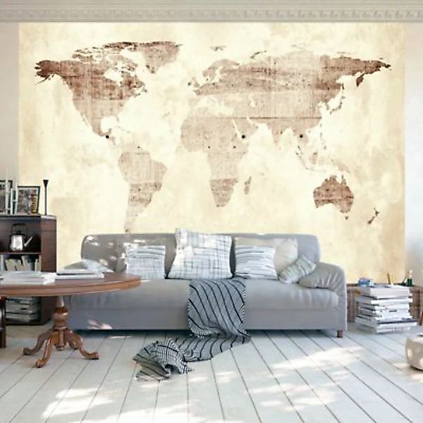 artgeist Fototapete Precious map braun/beige Gr. 350 x 245 günstig online kaufen
