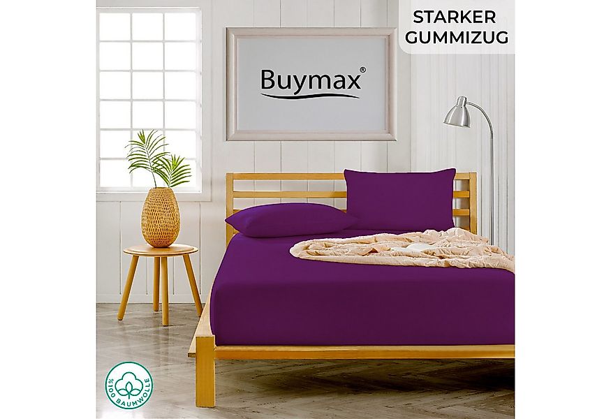 Buymax Spannbettlaken Topper, Spannbetttuch für Topper bis 12 cm Höhe, 100% günstig online kaufen