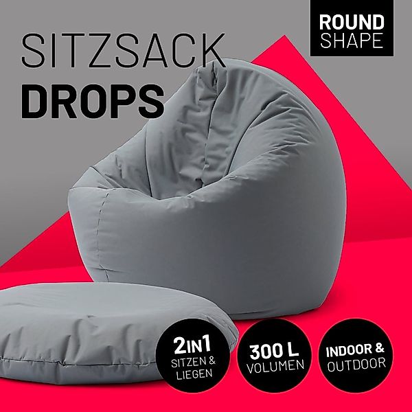 Lumaland Sitzsack LUMALAND Sitzsack Drops (300 günstig online kaufen