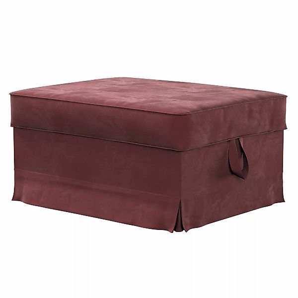 Bezug für Ektorp Bromma Hocker, bordeaux, Husse, Ektorp Bromma, Velvet (704 günstig online kaufen