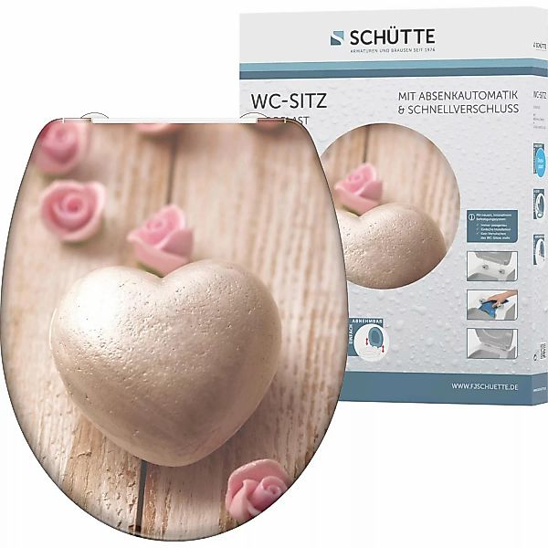 Schütte WC-Sitz "Romantik", Duroplast, mit Absenkautomatik und Schnellversc günstig online kaufen