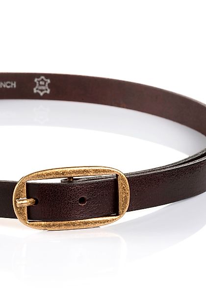 TOM TAILOR Ledergürtel "TTMARIAH", 2 cm breiter Damengürtel, modisch vielse günstig online kaufen