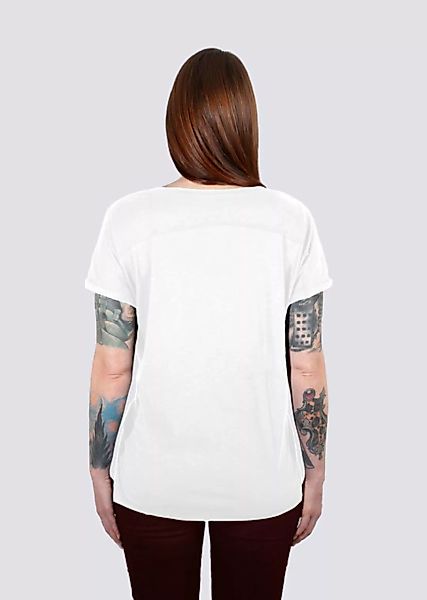 Palme, Damen Shirt Aus Bio-baumwolle, Aufgeschlagene Ärmel Print günstig online kaufen