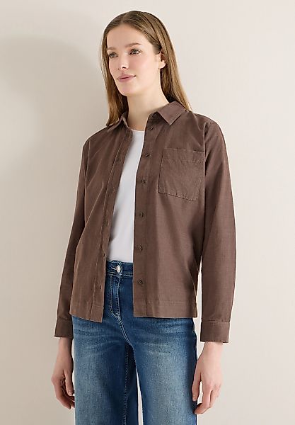 Cecil Langarmbluse aus reiner Baumwolle günstig online kaufen