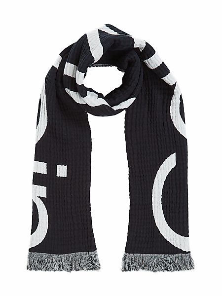 Calvin Klein Schal "LOGO 2-TONES COTTON GAUGE SCARF", Logostickerei günstig online kaufen