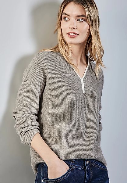 STREET ONE Strickpullover, aus softem Materialmix günstig online kaufen
