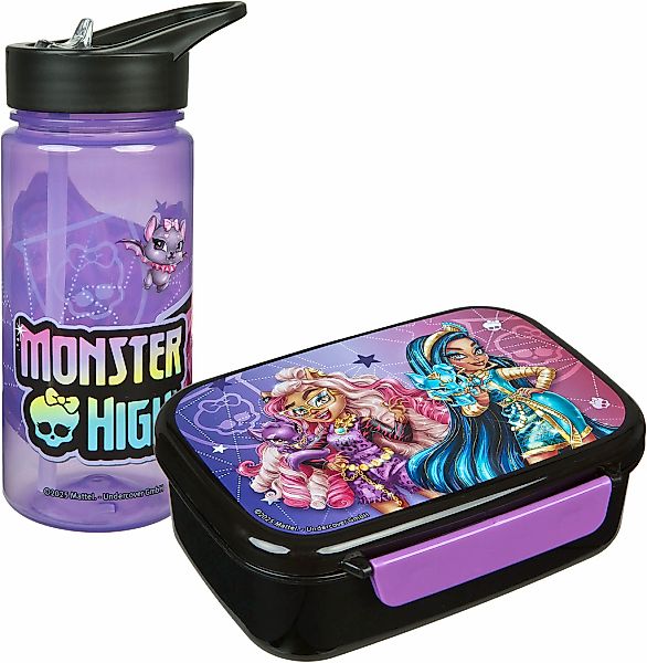 Scooli Lunchbox "Monster High" Set, 2 Stk. tlg. mit Trinkflasche günstig online kaufen