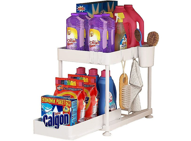 SURFOU Ablageregal Arbeitsplatte Badezimmer Schubladen Küchen Organizer Reg günstig online kaufen