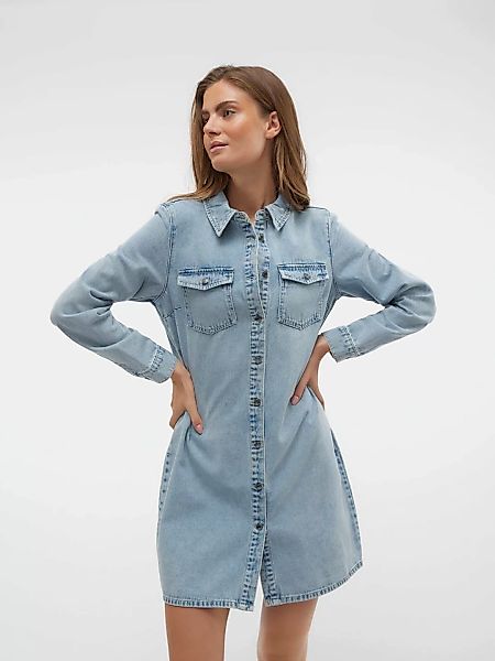 Vero Moda Jeanskleid "VMJENNIE LS SHORT DENIM DRESS GA NOOS" günstig online kaufen