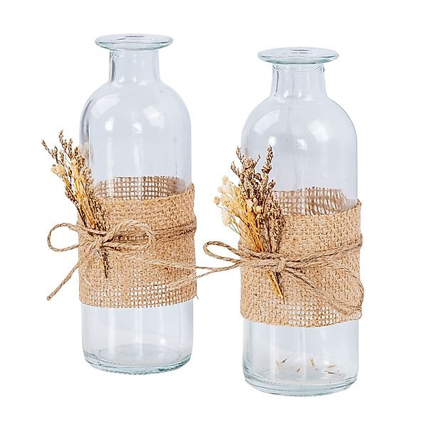 Levandeo® Dekovase, 2er Set Vase H17cm günstig online kaufen