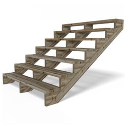 Gartenwelt Riegelsberger Außentreppe Terrassentreppe Kiefer kesseldruckimpr günstig online kaufen