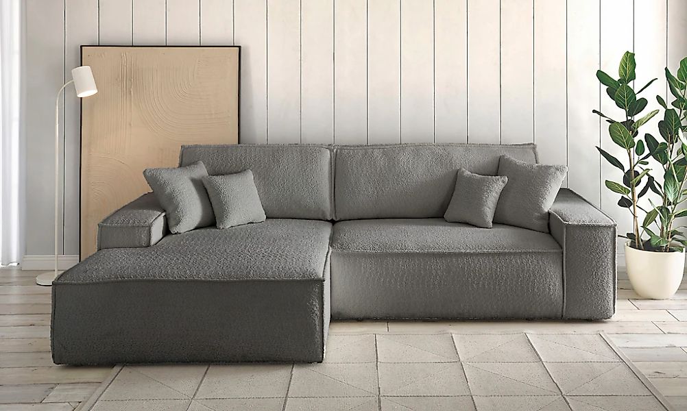 andas Ecksofa "FINNLEY Schlafsofa 267 cm, L-Form mit Schlaffunktion & Bettk günstig online kaufen