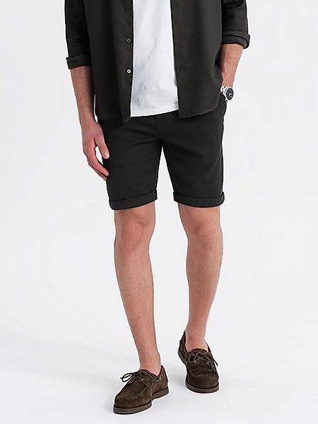 OMBRE Sweatshorts Gestrickte Shorts für Herren mit hochgekrempelten Beinen günstig online kaufen