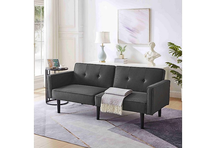 BlingBin Schlafsofa Zweisitzer-Sofa, 1 Teile, Komfortabler Baumwoll-Leinen- günstig online kaufen