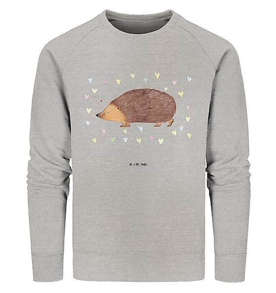 Mr. & Mrs. Panda Longpullover Igel Herzen Größe XL - Heather Grey - Geschen günstig online kaufen