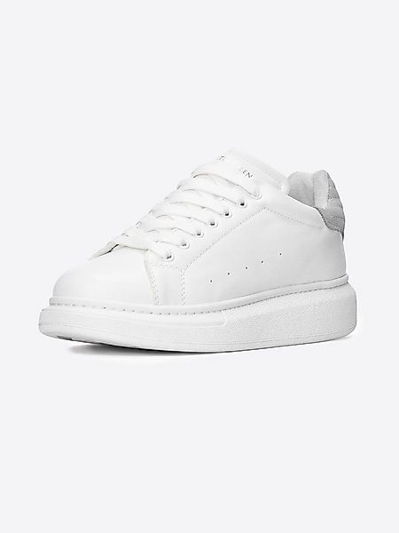 Martin Valen Graue Wildlederschuhe von V-Harmony mit weißem Absatzdetail Sc günstig online kaufen