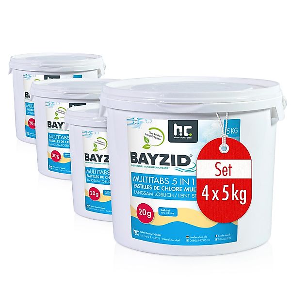 Bayzid Multitabs 20g 5in1 für Pools 4 x 5kg günstig online kaufen