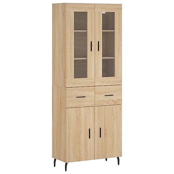 vidaXL Highboard Sonoma-Eiche 69,5x34x180 cm Holzwerkstoff 3198548 günstig online kaufen