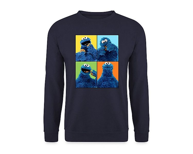 Spreadshirt Sweatshirt Sesamstraße Krümelmonster Posen Unisex Pullover (1-t günstig online kaufen
