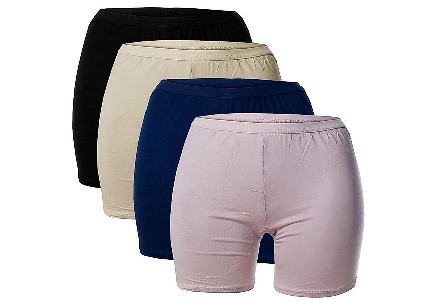 Bongual Pagenschlüpfer Longshorts Langbeinunterhose Schlüpfer (4er-Pack) günstig online kaufen