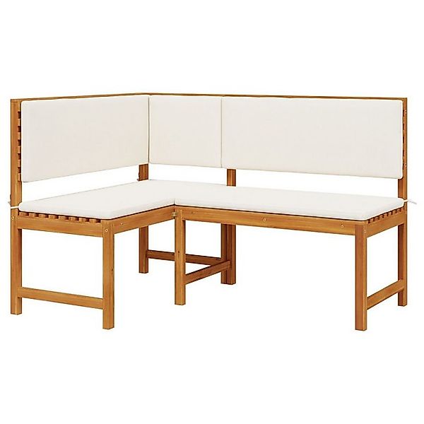 vidaXL Sofaelement Garten-Eckbank mit Kissen 140x100x91 cm Massivholz (1 St günstig online kaufen