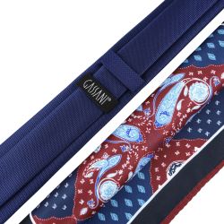 GASSANI Krawatte Herren-Krawatte Rips Fine Karo, günstig online kaufen