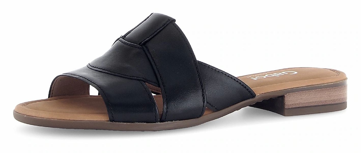 Gabor Pantolette "RHODOS", Blockabsatz, Sommerschuh, Komfortschuh in Bequem günstig online kaufen