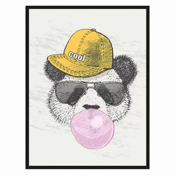 Any Image Wandbild Cooler Pandabär schwarz Gr. 60 x 80 günstig online kaufen