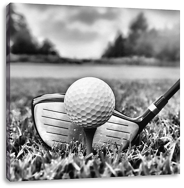 Pixxprint Leinwandbild Golf Abschlag, Golf Abschlag günstig online kaufen