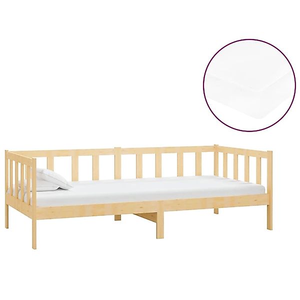 vidaXL Tagesbett mit Matratze 90x200 cm Kiefer Massivholz832043 günstig online kaufen