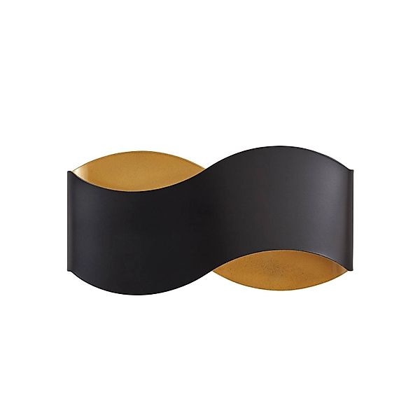 Lindby Wandleuchte Wandlampe Innen Dailin 10041537 Modern in Schwarz aus Me günstig online kaufen