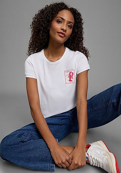 KangaROOS T-Shirt schmaler Schnitt, Kurzarm, mit Rundhalsausschnitt günstig online kaufen