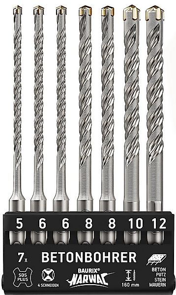 BAURIX Metallbohrer SDS Plus Metallbohrer-Set [7-teilig] - NARWAL® Metall B günstig online kaufen