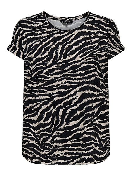 ONLY Kurzarmshirt ONLMOSTER – Shirt mit Animal-Print und lockerem Schnitt a günstig online kaufen