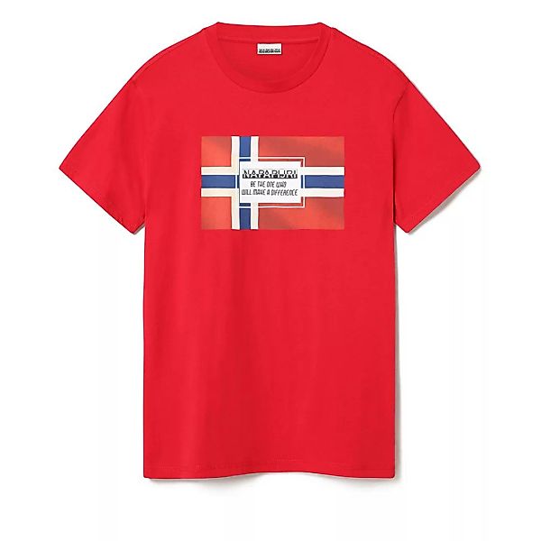 Napapijri Sera Kurzärmeliges T-shirt S Red günstig online kaufen