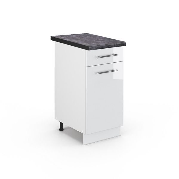 Vicco Unterschrank Fame-Line, Weiß Hochglanz/Weiß, 40 günstig online kaufen