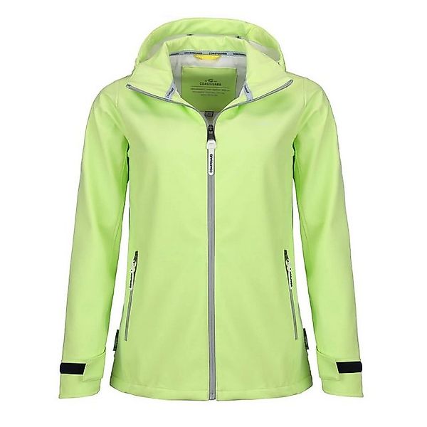 Coastguard Softshelljacke Coastguard Damen Jacke Unifarben - Abnehmbare Kap günstig online kaufen