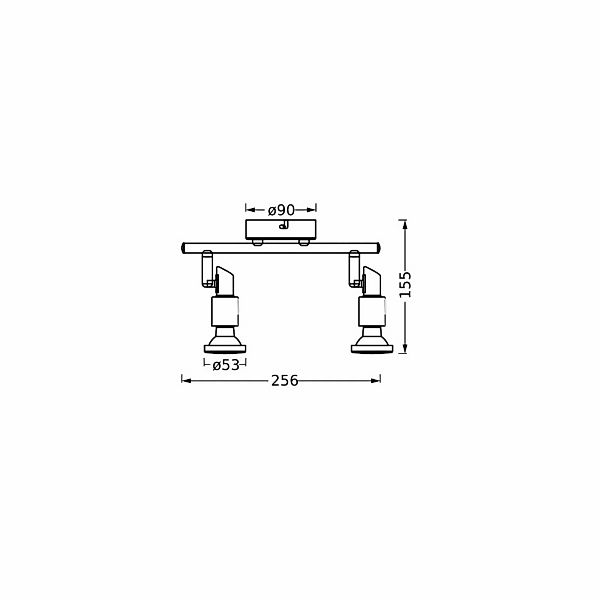 OSRAM Deckenstrahler, weiß, 2-flg., Metall, GU10-LED 927 dim günstig online kaufen