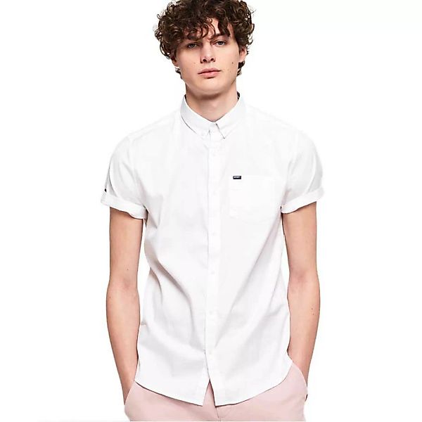 Superdry Premium University Oxford Kurzarm Hemd L Optic White günstig online kaufen