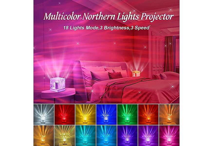 POPOLIC LED-Sternenhimmel LED Sternenhimmel Projektor Kinder, RGB 3D Nordli günstig online kaufen