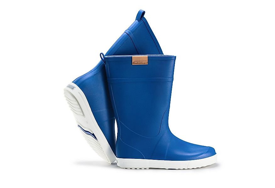 Ultrapower REGNRASK Damen Schlupfstiefel Kontrastsohle 39 Blau-Weiß Gummist günstig online kaufen