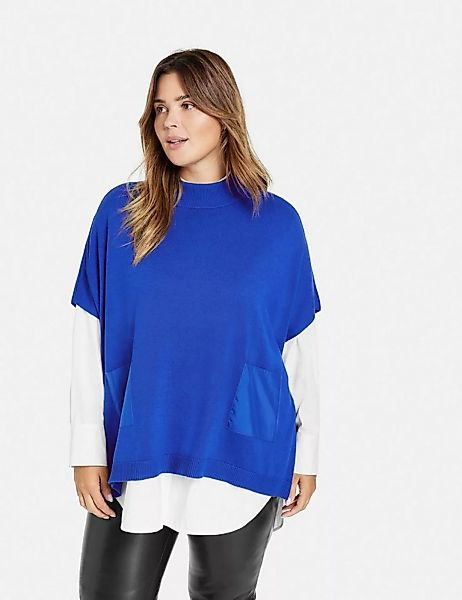 Samoon Kurzarmpullover Oversize-Pullover mit kurzem Arm günstig online kaufen