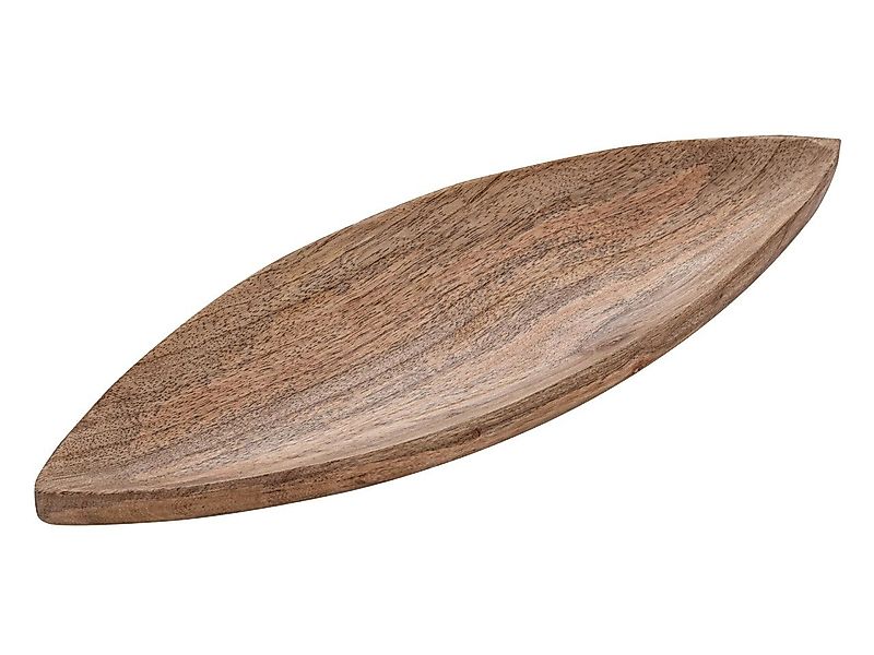 tinkaro Dekoschale Holzschale B40xH3xT14cm Boot schiffförmig günstig online kaufen