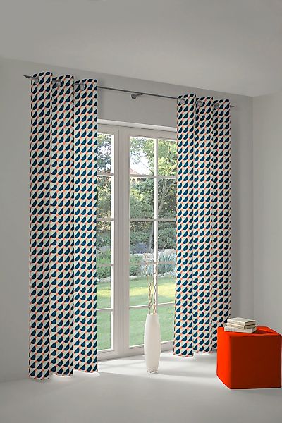 Adam Vorhang "Circles" Ösen 1 Stk. tlg. aus 100% Bio-Baumwolle günstig online kaufen
