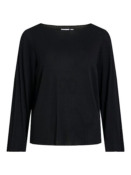 Vila T-Shirt Elegantes Plissé-Design U-Boot-Ausschnitt VILUPIA günstig online kaufen